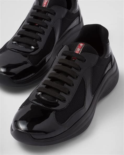 prada men's america's cup leather sneakers|prada america cups size 14.